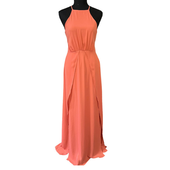 GB Brand Halter Chiffon Overlay Formal Romper, Size S - Picture 1 of 9
